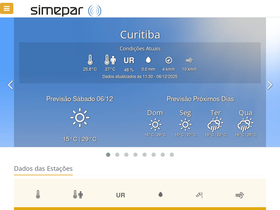 'simepar.br' screenshot
