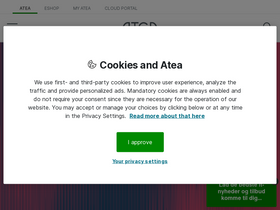 'atea.dk' screenshot