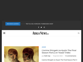 'adala-news.fr' screenshot