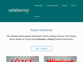 'vefatlarimiz.com' screenshot