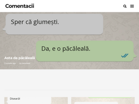 'comentacii.ro' screenshot