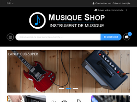 'musique-shop.fr' screenshot