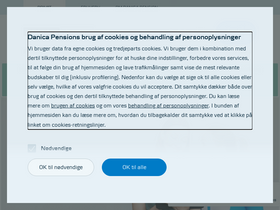 'danicapension.dk' screenshot