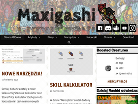 'maxigashi.pl' screenshot