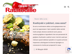 'quellidellaratatouille.it' screenshot