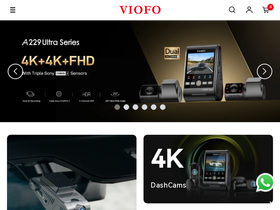 VIOFO homepage screenshot