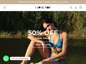 ilovepop.it homepage screenshot
