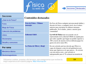 'lawebdefisica.com' screenshot