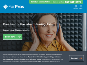 'earpros.com' screenshot