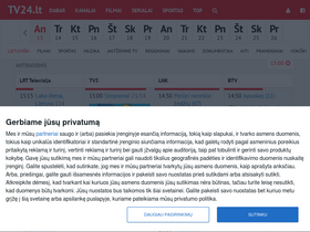 'tv24.lt' screenshot