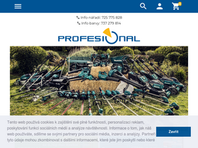 'naradiprofesional.cz' screenshot