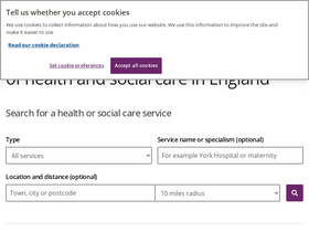 'cqc.org.uk' screenshot