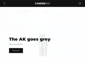CANDIDE SKIS website screenshot