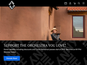 'nyphil.org' screenshot