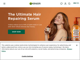 'garnierusa.com' screenshot
