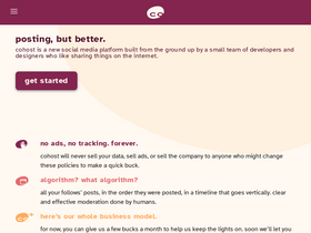'cohost.org' screenshot