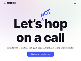 'usebubbles.com' screenshot