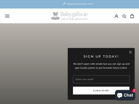 Babygifts homepage screenshot