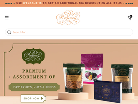 regencysnacks.com homepage screenshot