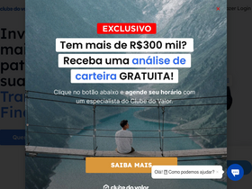 'clubedovalor.com.br' screenshot