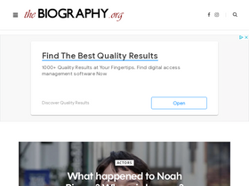 'thebiography.org' screenshot