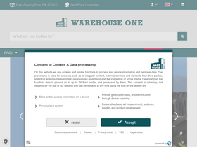 'warehouse-one.de' screenshot