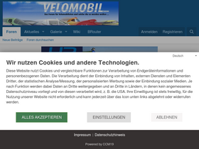 'velomobilforum.de' screenshot