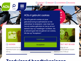 'aob.nl' screenshot