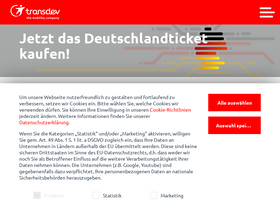 'transdev.de' screenshot