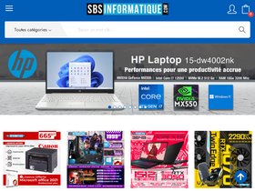 'sbsinformatique.com' screenshot