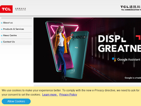 'tclcom.com' screenshot