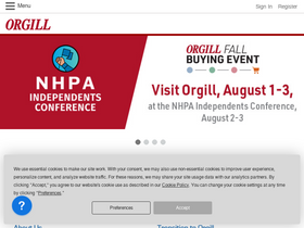 'orgill.com' screenshot