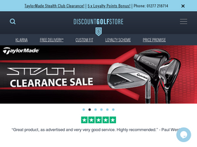 'discountgolfstore.co.uk' screenshot