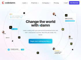 'codedamn.com' screenshot