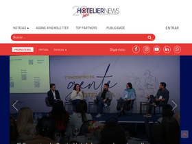 'hoteliernews.com.br' screenshot