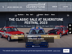 'silverstoneauctions.com' screenshot