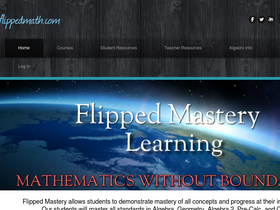 'flippedmath.com' screenshot