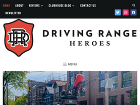 'drivingrangeheroes.com' screenshot