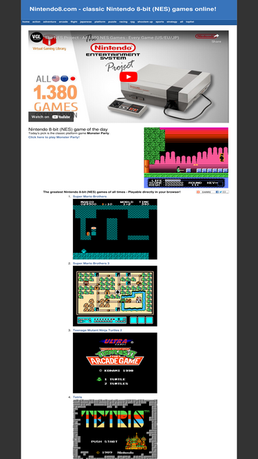 Play Hundreds of NES Games in your browser - gHacks Tech News