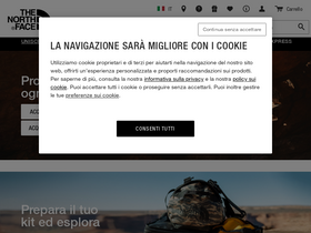 'thenorthface.it' screenshot