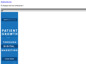 'antonyme.org' screenshot