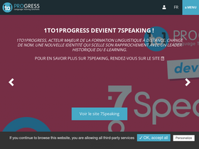'1to1progress.fr' screenshot