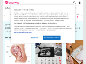'babyweb.cz' screenshot