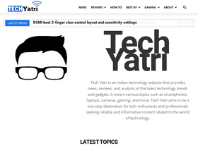 'techyatri.com' screenshot