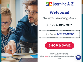 'learninga-z.com' screenshot