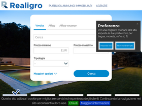 'realigro.it' screenshot