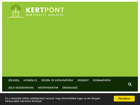 'kertpont.hu' screenshot