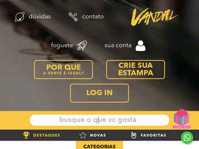 'vandal.com.br' screenshot