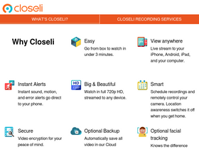 'closeli.com' screenshot
