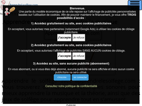 'apprendrelesolfege.com' screenshot